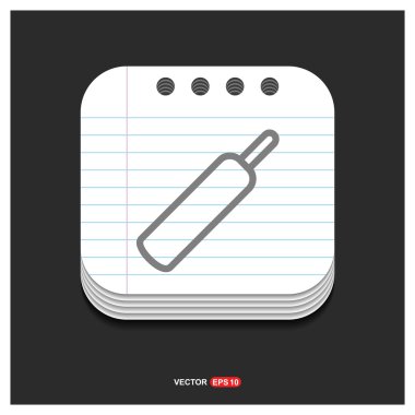 kriket sopası simgesi