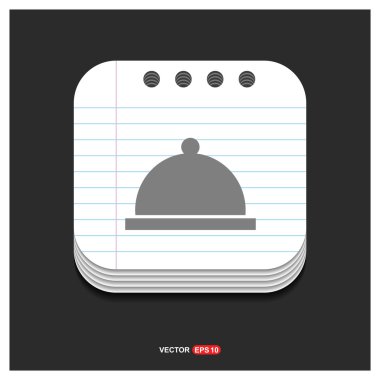 Restoran yemek simgesi