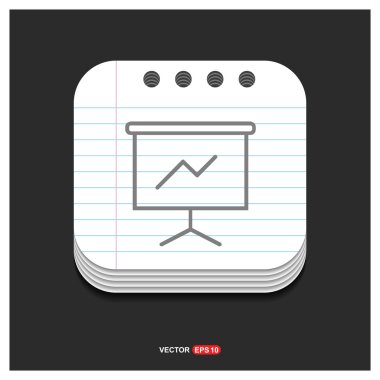 İlerleme grafik simgesi. 