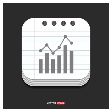 İlerleme grafik simgesi. 