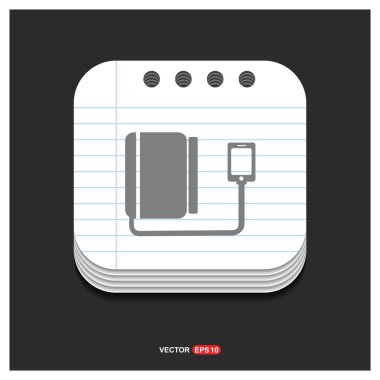 tıbbi mekanik tonometer simgesi