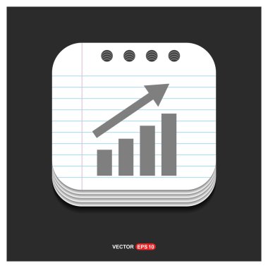 İlerleme grafik simgesi. 