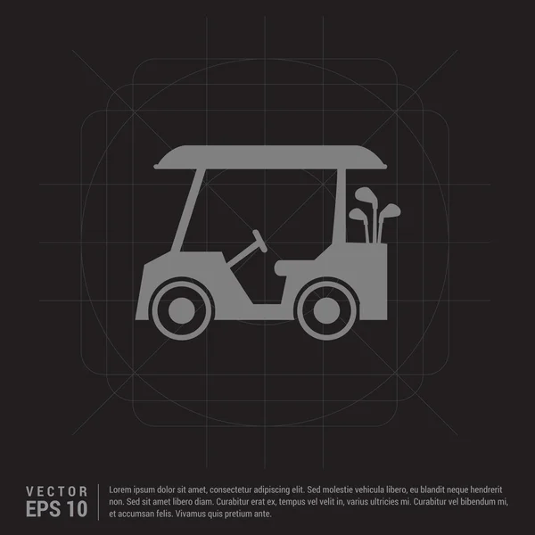 Golf cart icon — Stock Vector