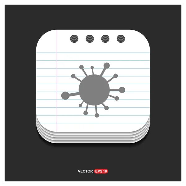 Web molecuul pictogram — Stockvector