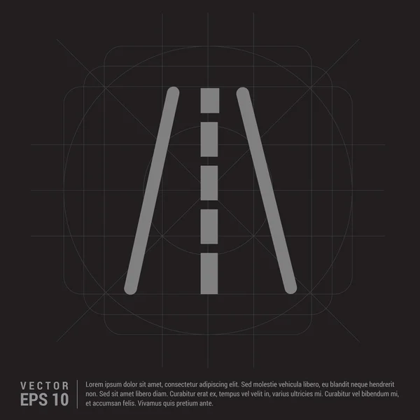 Ikone der Autobahn — Stockvektor