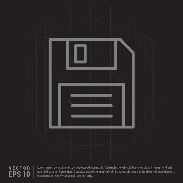 Disquete icono de disquete — Archivo Imágenes Vectoriales