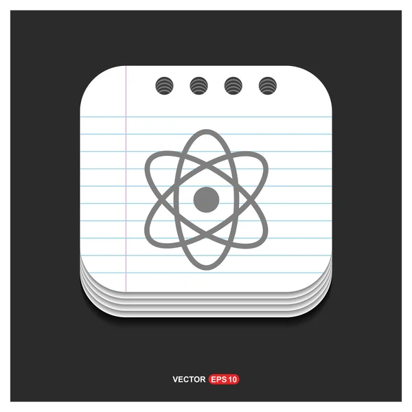 Science atom icon — Stock Vector