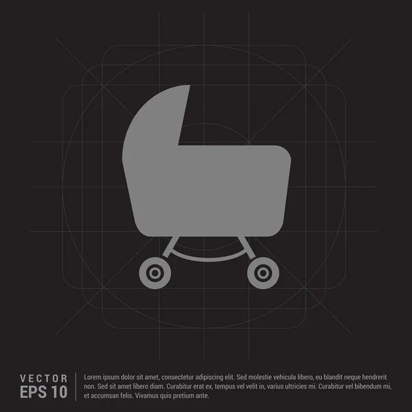 Ikone für Kinderwagen — Stockvektor