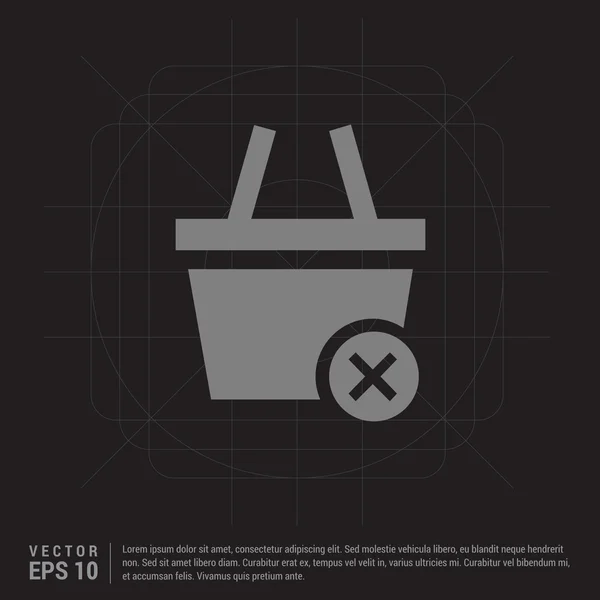 Shopping cart icon — Stock Vector