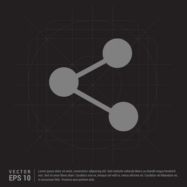 Иконка веб-молекулы — стоковый вектор
