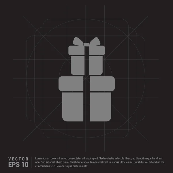 Icono de cajas de regalo de Navidad . — Archivo Imágenes Vectoriales