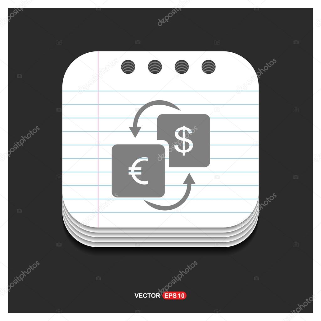 Currency exchange icon