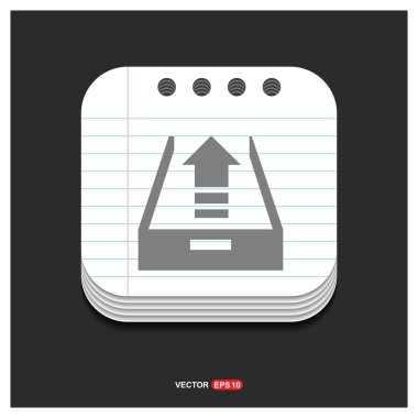 Giden posta, e-posta iletisi simgesi