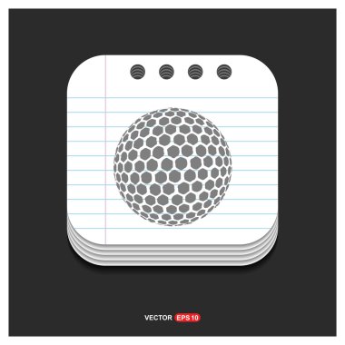 Golf topu simgesi