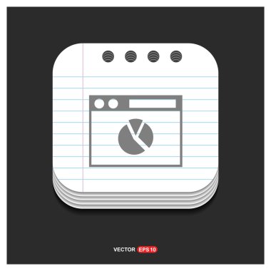 İş simgesi. Düz tasarım. 