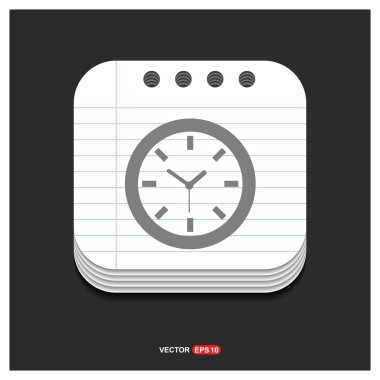 Düz saat web app simgesi