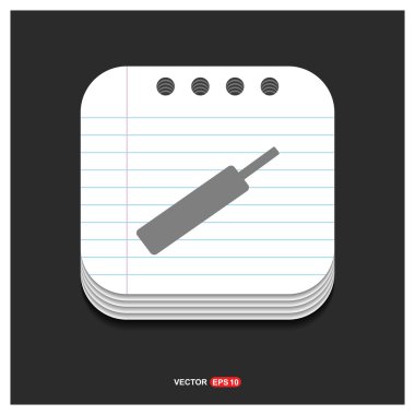 kriket sopası simgesi