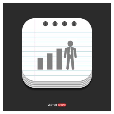 iş büyüme diyagram simgesi