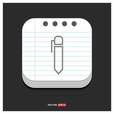 Tükenmez kalem simgesini