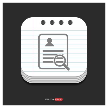 kişisel veri simgesi arama