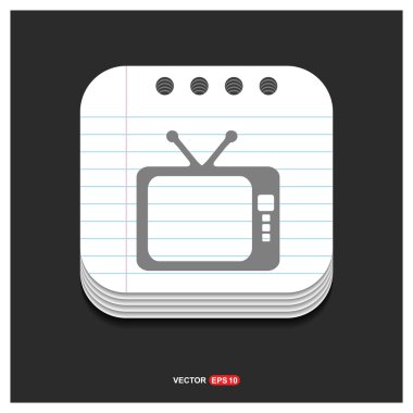 TV, televizyon simgesi