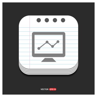 İş simgesi. Düz tasarım. 