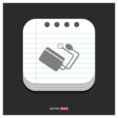 tıbbi mekanik tonometer simgesi