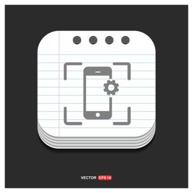 cep telefonu web simgesi. 