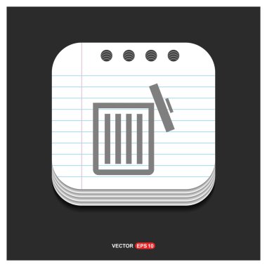 çöp kutusu simgesini