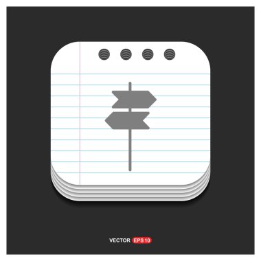 tabelasını simgesi. Trafik işareti simgesi.