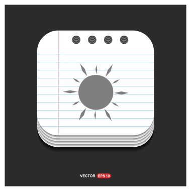 Hava güneş simgesi 