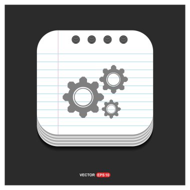 çarkları, dişli, ayarları simgesi