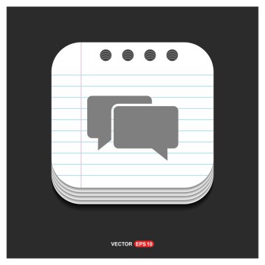 sohbet konuşma kabarcıklar simgesi