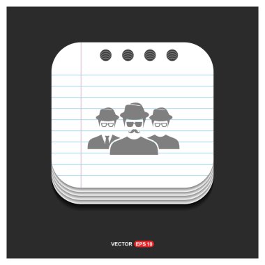 Grup kişi simgesi. 