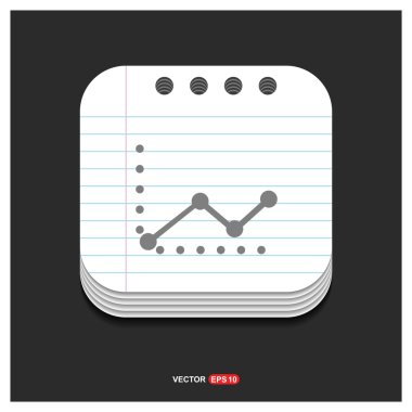 İlerleme grafik simgesi. 