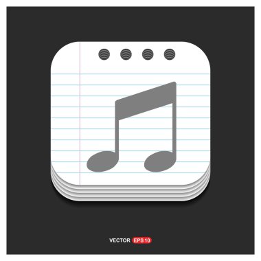 müzik notlar simgesi