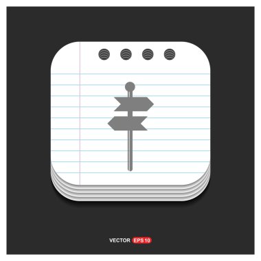 tabelasını simgesi. Trafik işareti simgesi.