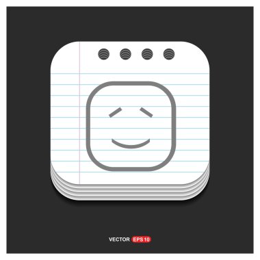 mutlu yüz smiley simgesi