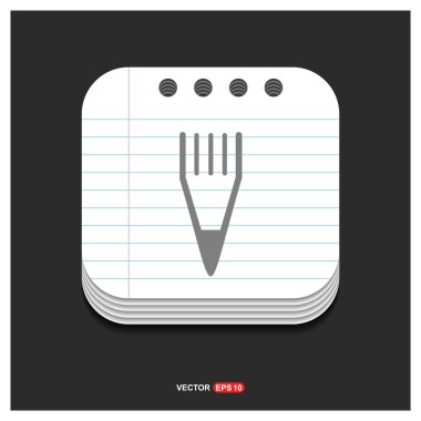 kalem, not simgesini