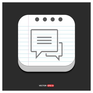 konuşma balonları simgesi