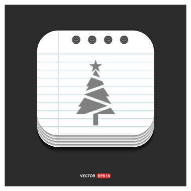 Noel ağacı simgesini