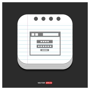 uygulama penceresi arabirimi simgesi