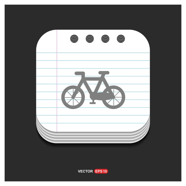 Icône de vélo sport — Image vectorielle