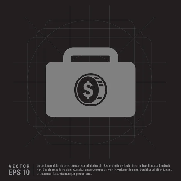 Web Icono dinero — Vector de stock