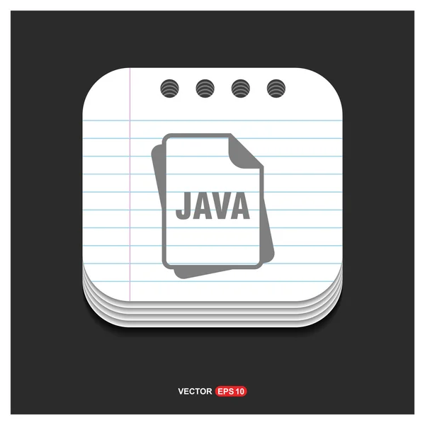 Ikona Formát souboru Java — Stockový vektor