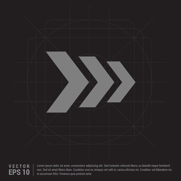 Next arrow icon. Forward arrow