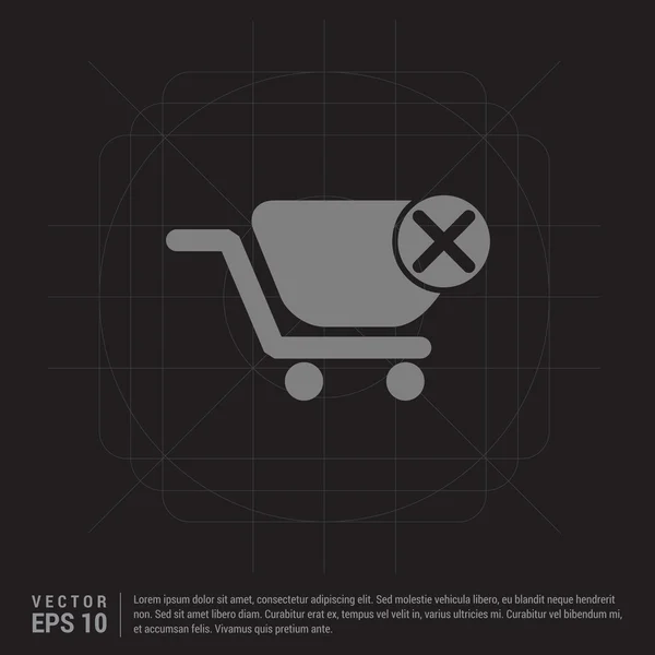 Shopping cart sign icon. — Stock Vector