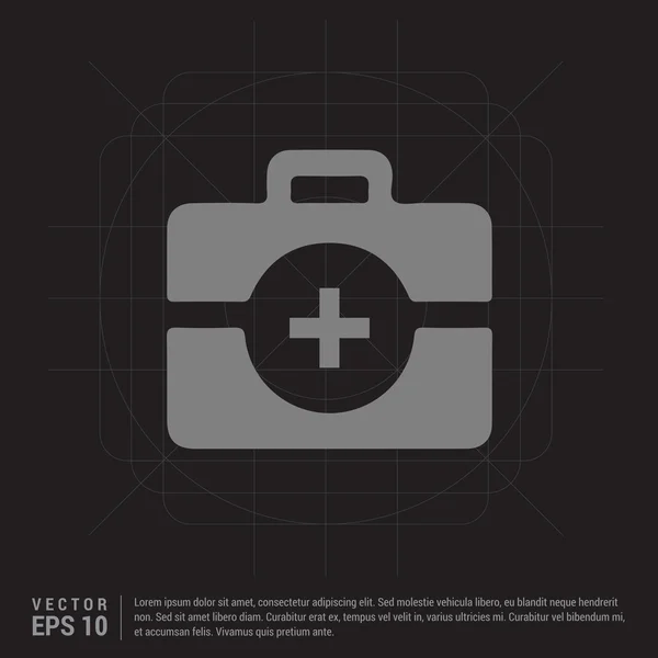 Web ambulanse pictogram — Stockvector