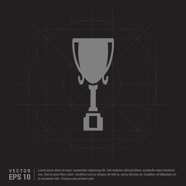 Campeón icono de copa — Vector de stock