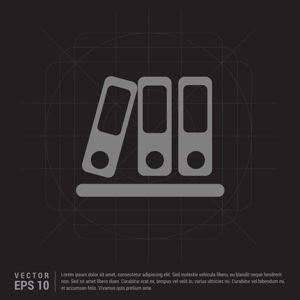 Icône de dossiers de comptabilité — Image vectorielle